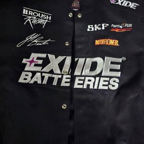 Vintage Exide Batteries Racing Team NASCAR Jacket Jeff Hamilton - Picture 3 of 5